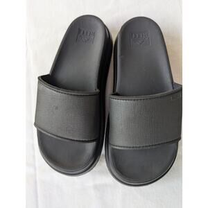 Reef Cushion Bondi Bay Women's 8 z Black Platform Comfort!